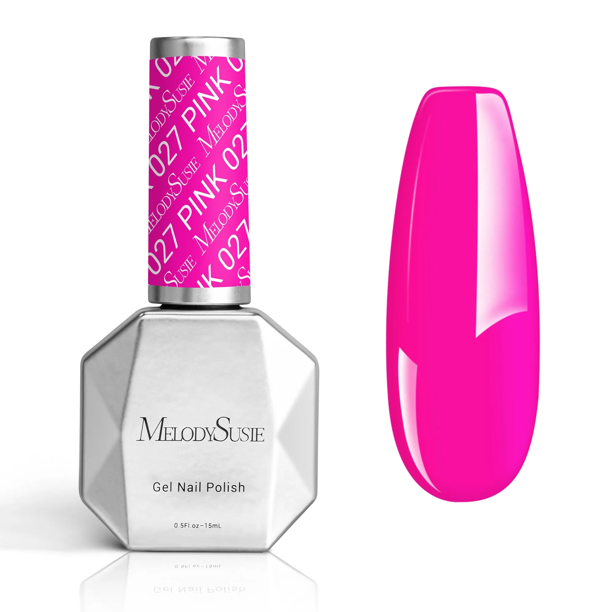 027 Neon Pink - Gel Nail Polish(15ml)