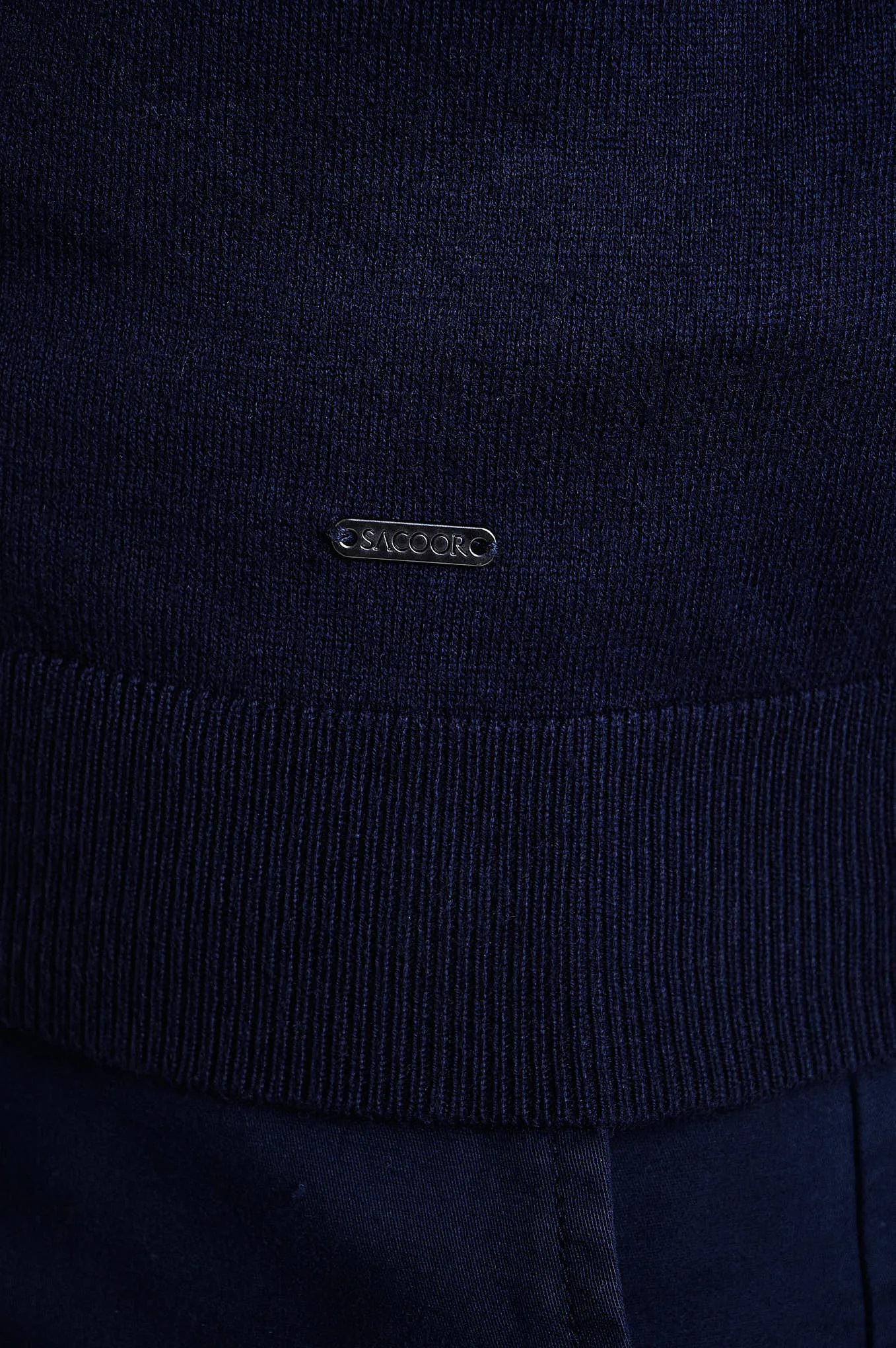 100% Pima cotton polo sweater