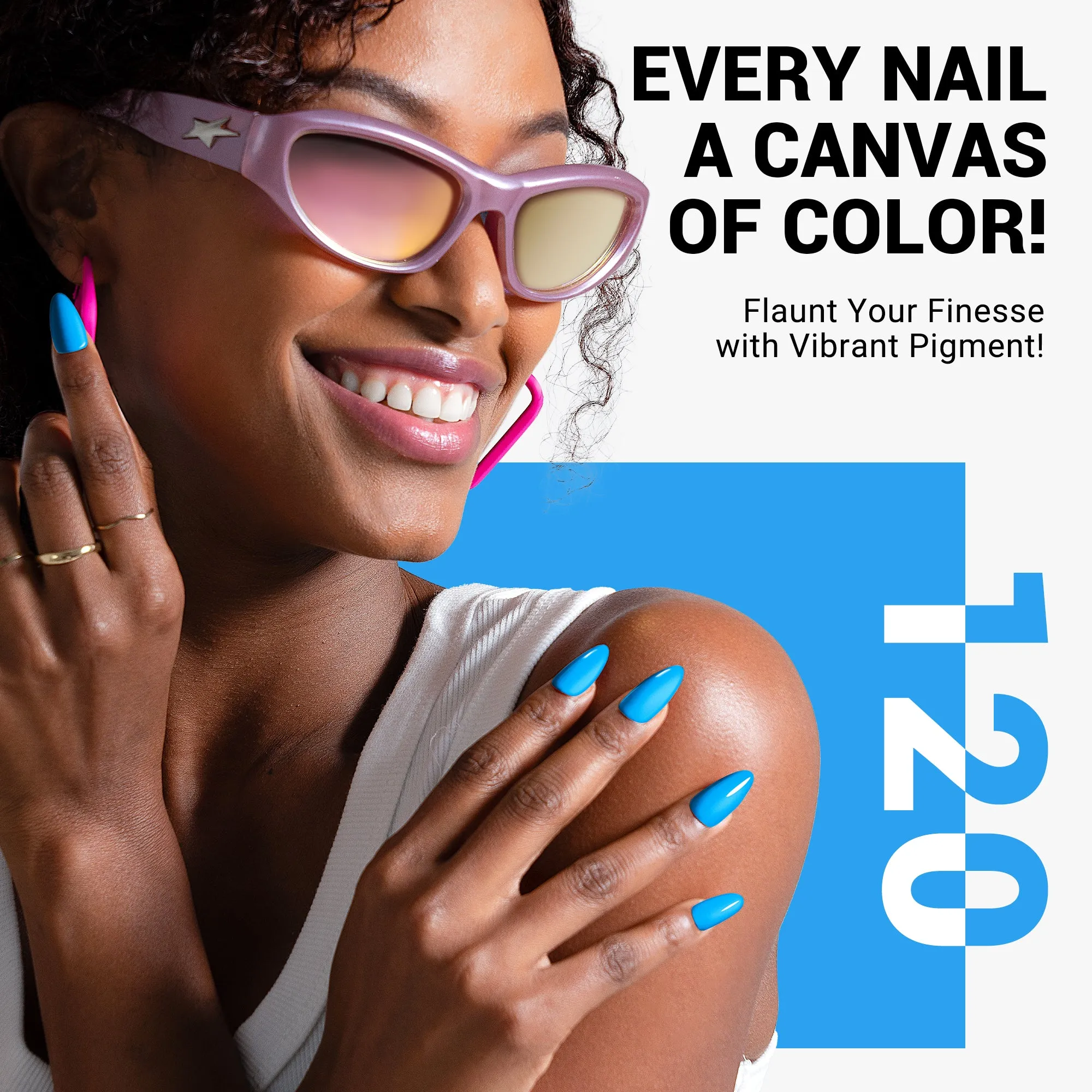 120 Pool Blue - Thick Gel Nail Polish(15ml)