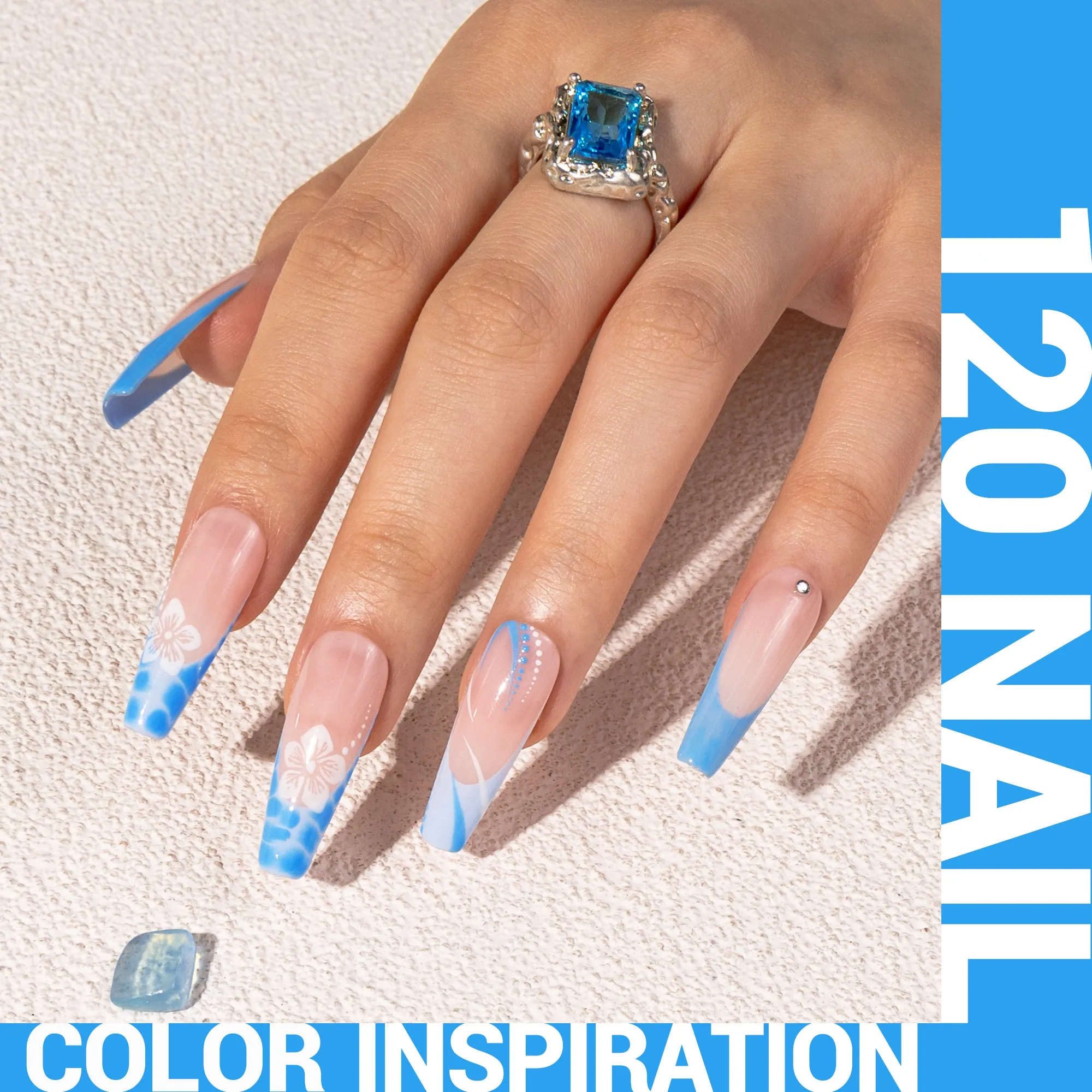 120 Pool Blue - Thick Gel Nail Polish(15ml)