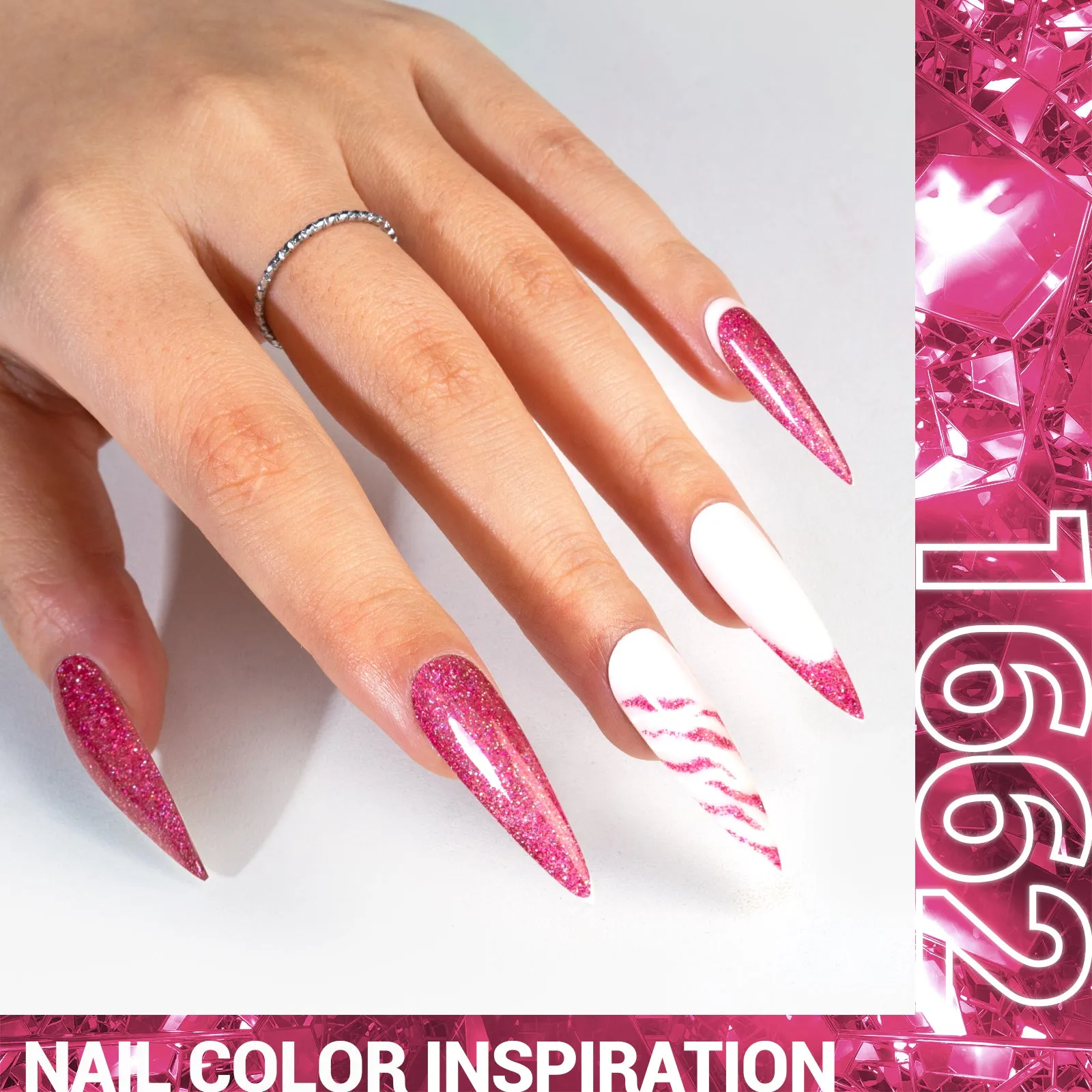 1662 Dazzling Pink - Thick Gel Nail Polish(15ml)