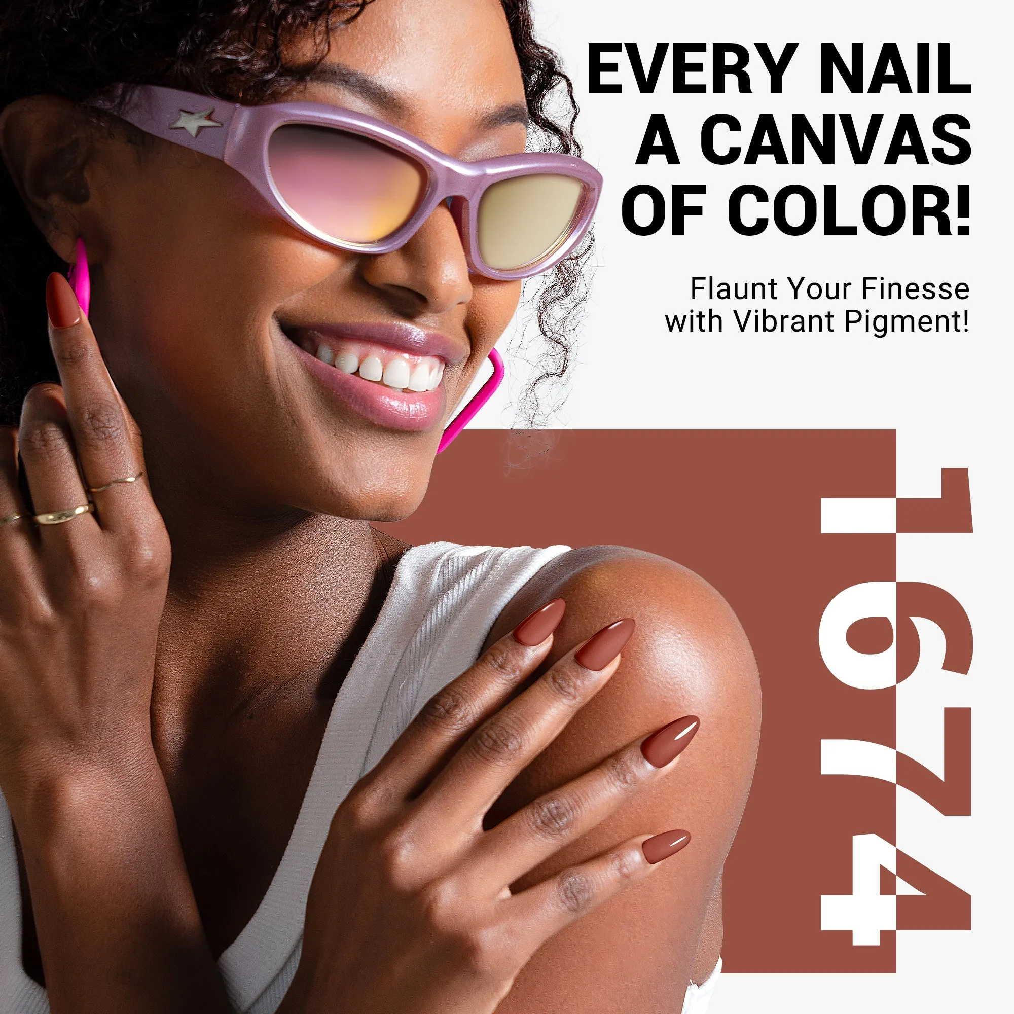 1674 Rosewood Yarn - Thick Gel Nail Polish(15ml)