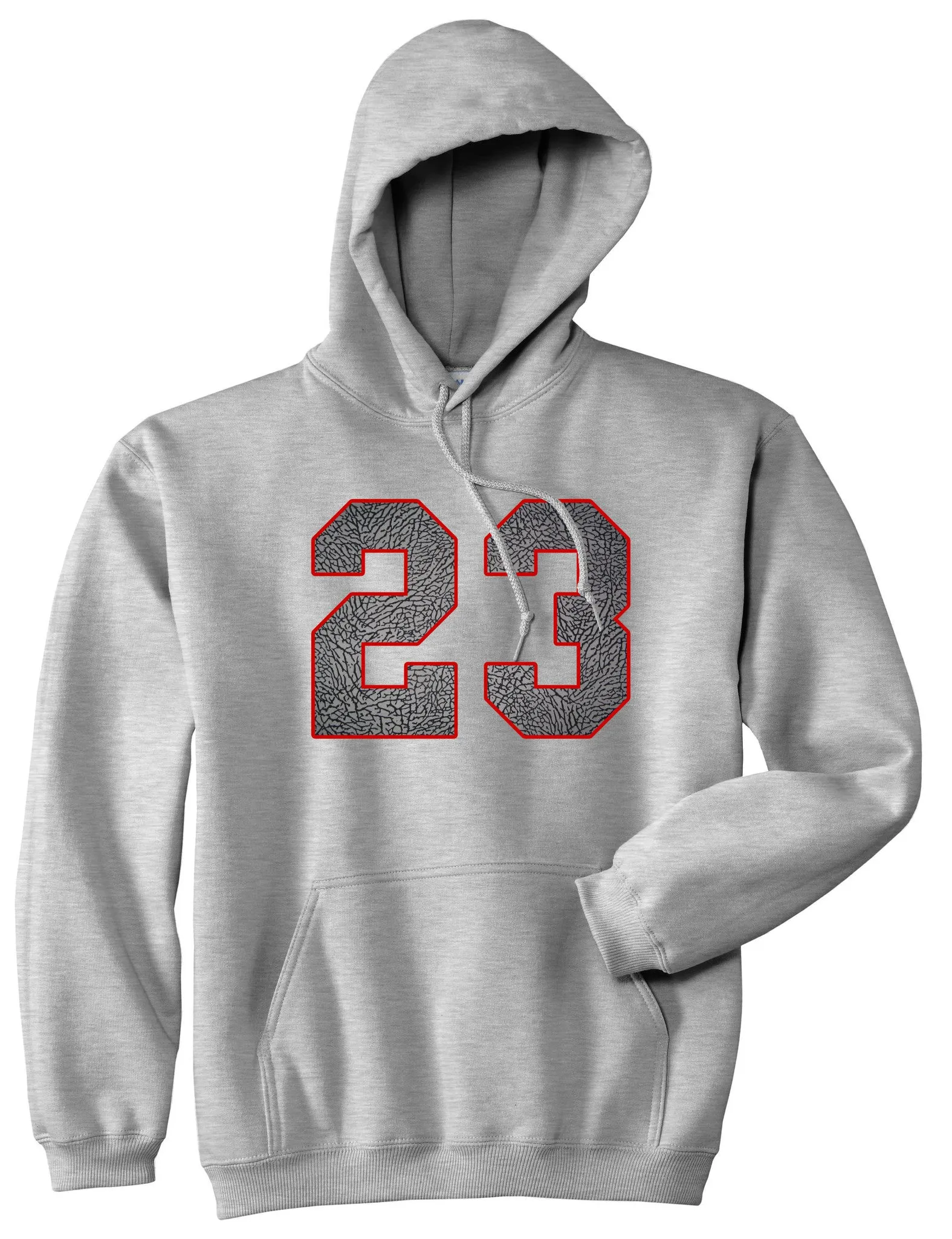 23 Cement Red Jersey Pullover Hoodie