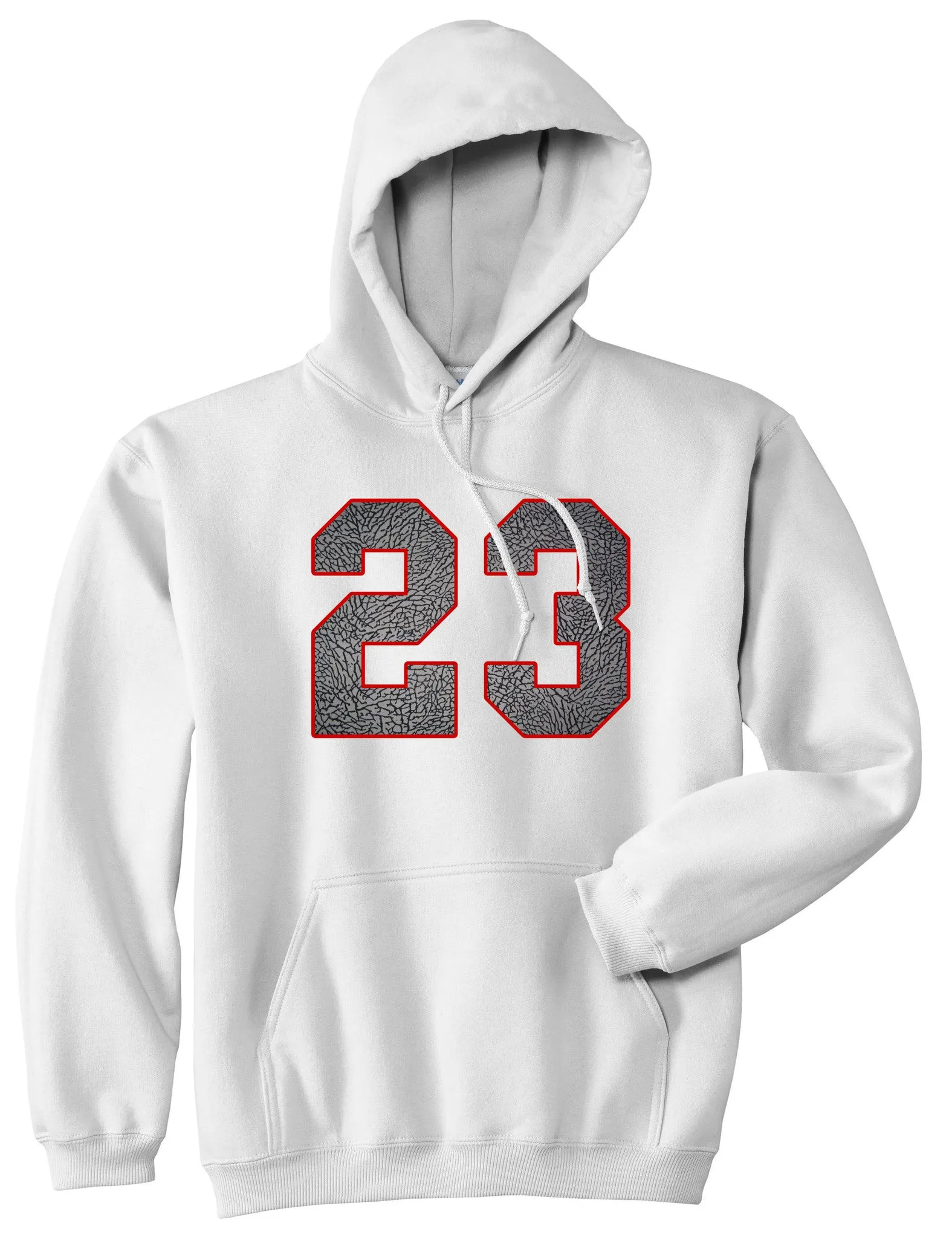 23 Cement Red Jersey Pullover Hoodie