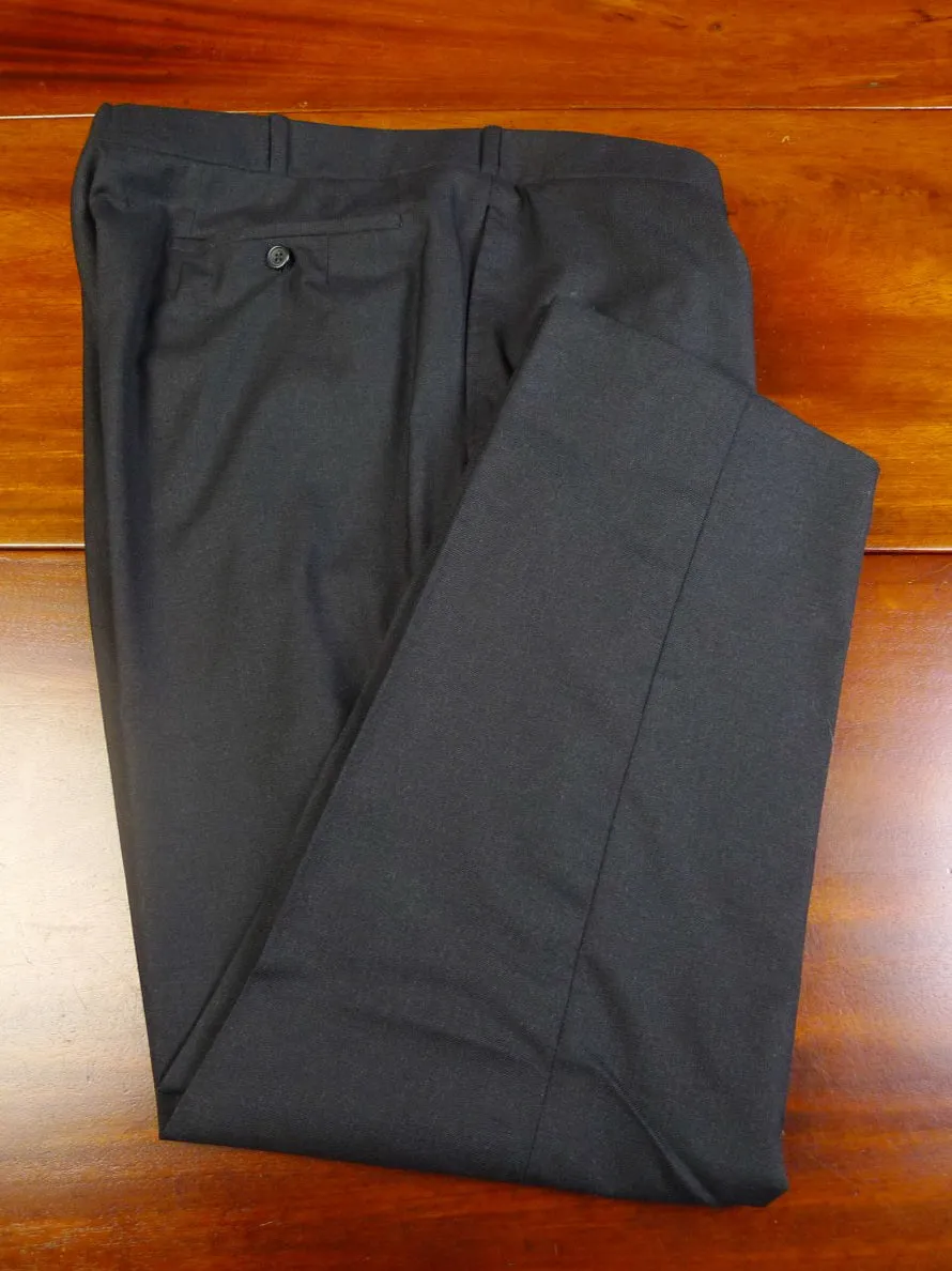 23/0616 near immaculate savile row bespoke dark grey worsted trouser 43