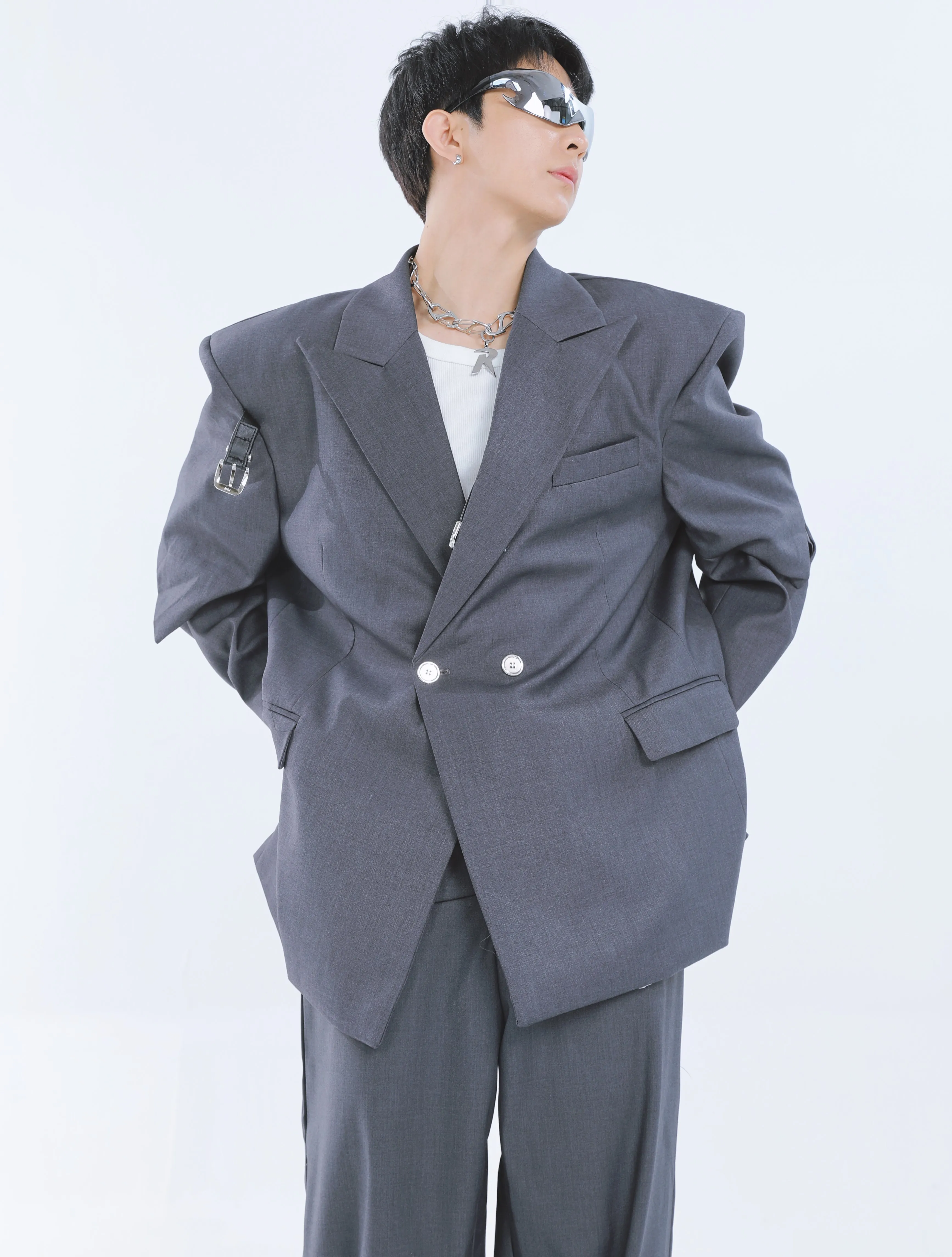 【23s September.】Belt Embellished Casual Suit