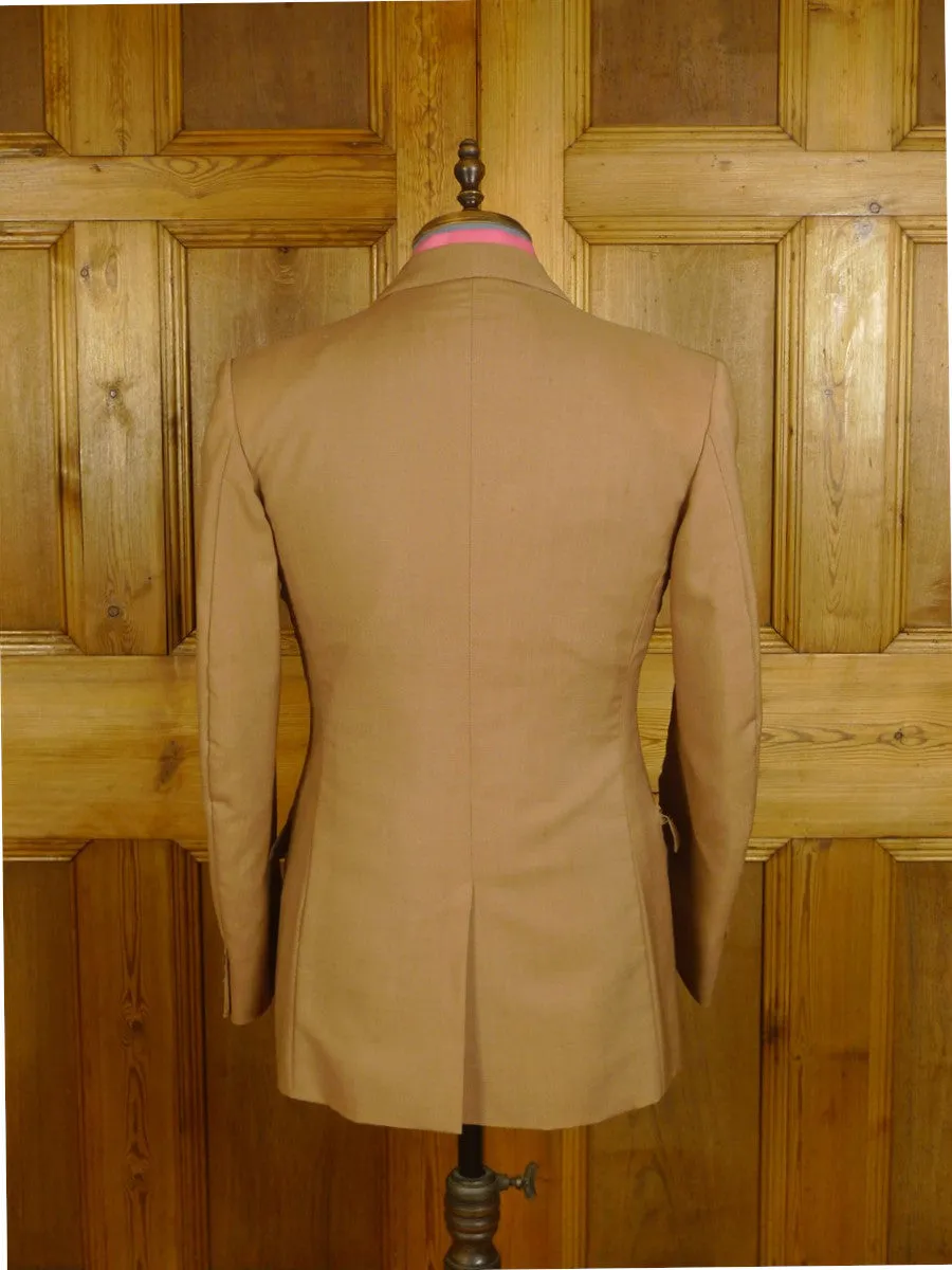 24/0902 ultra rare 1968 Mr. Fish Clifford St. Soho tan mohair 3-piece suit 37-38 regular