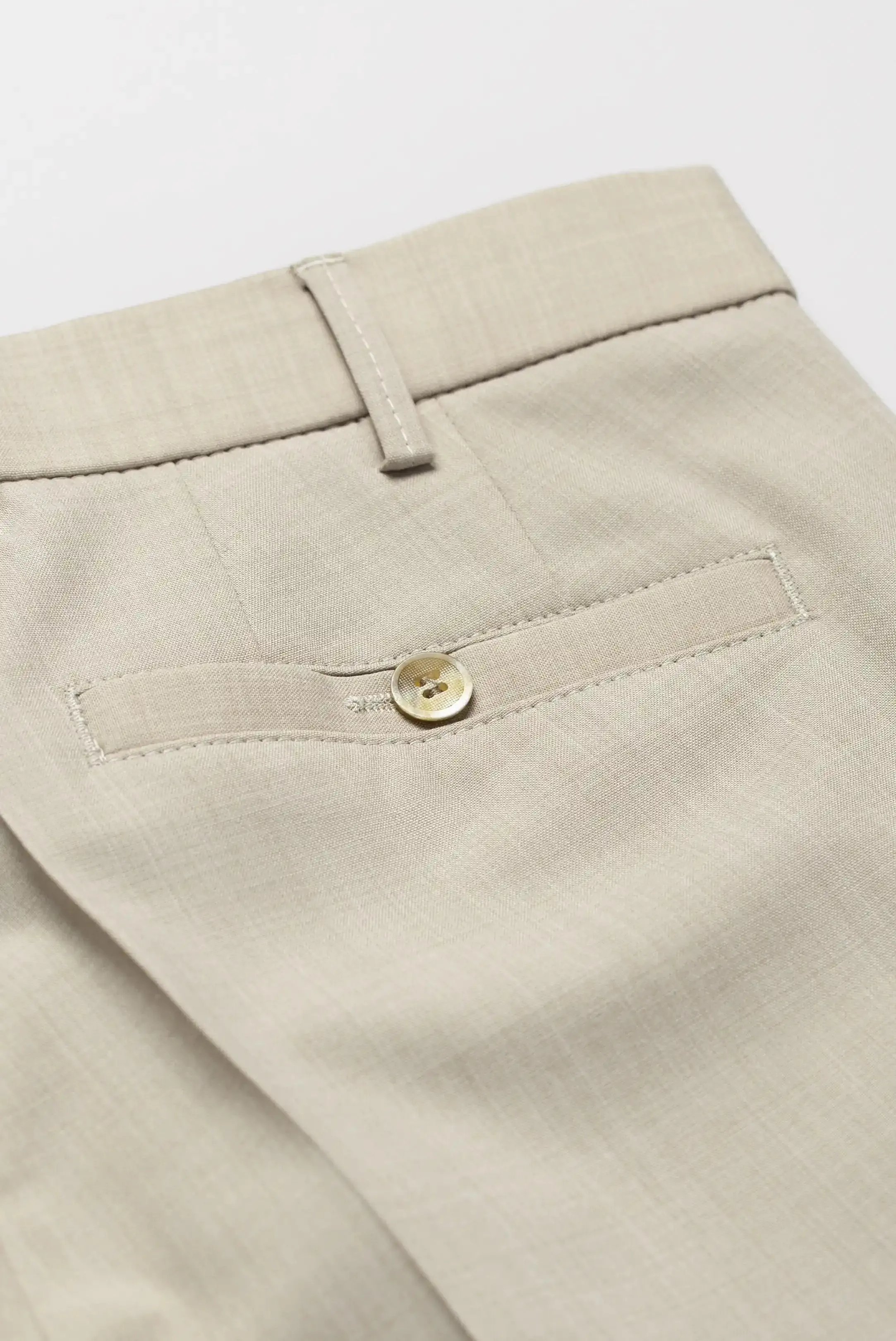 30% OFF - MEYER Roma Trousers - 344 Tropical Wool-Mix - Beige - Size: 36 Short