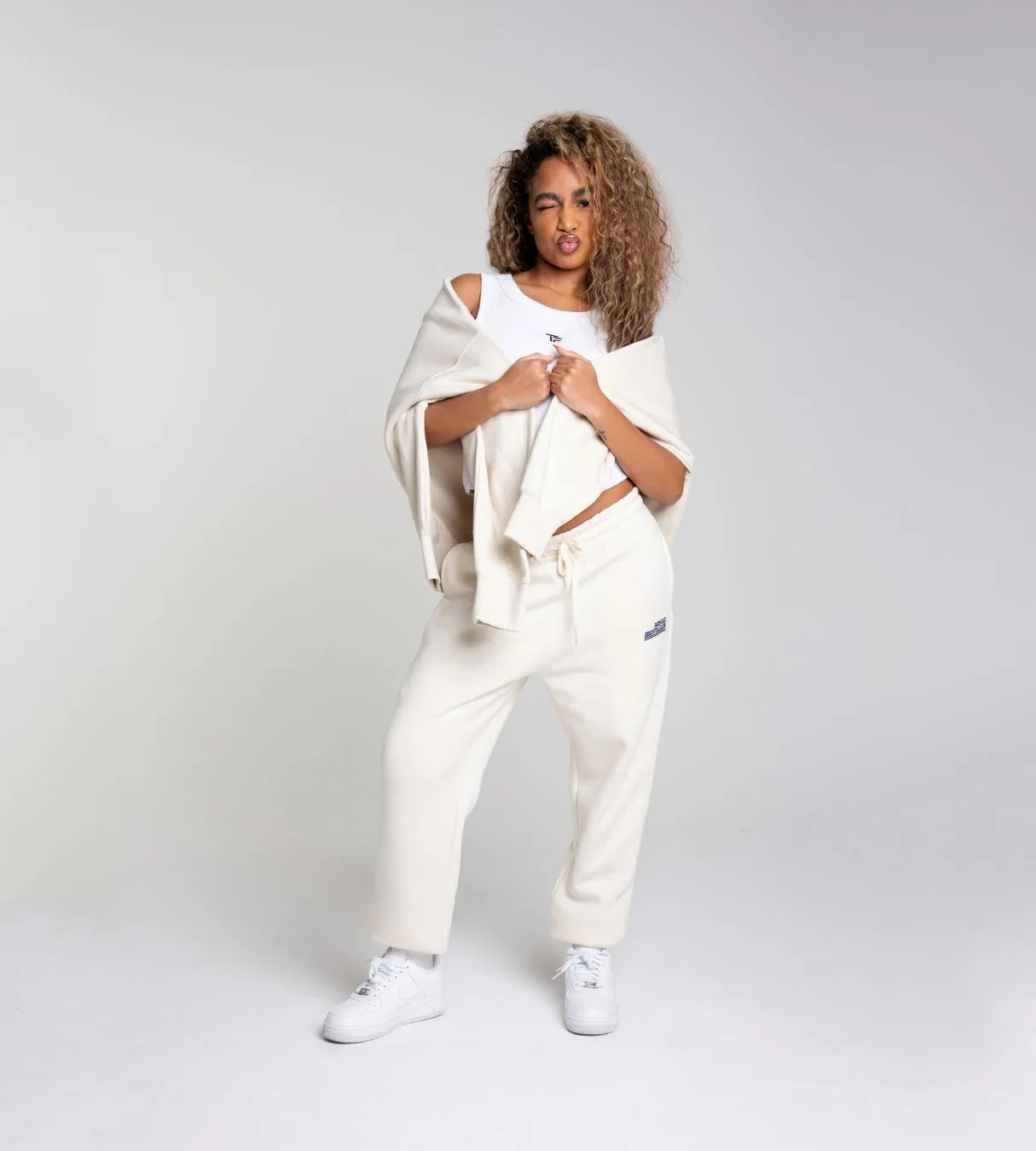 304 Womens Sports Club Joggers Ecru