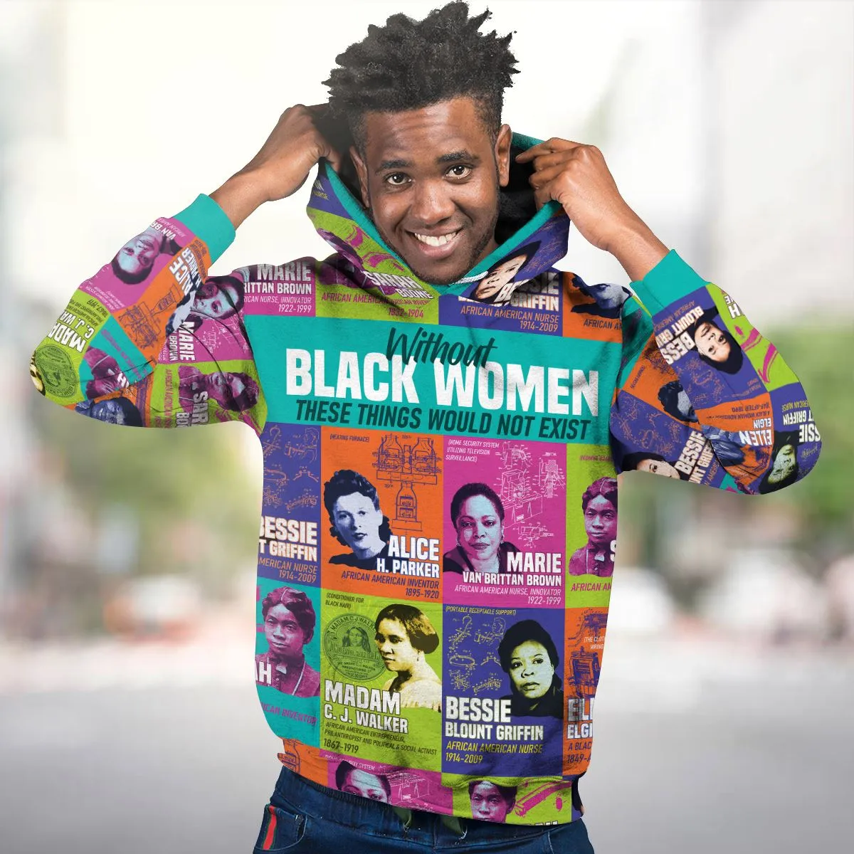 African Women Inventors Premium Hoodie