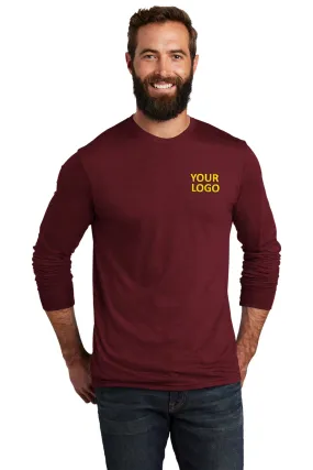 Allmade Unisex Tri-Blend Branded Long Sleeve Tee, Vino Red