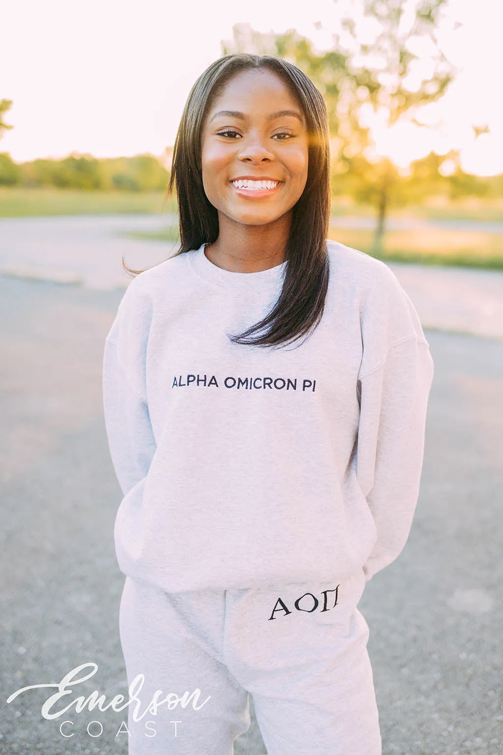 Alpha Omicron Pi PR Simple Sweatpants