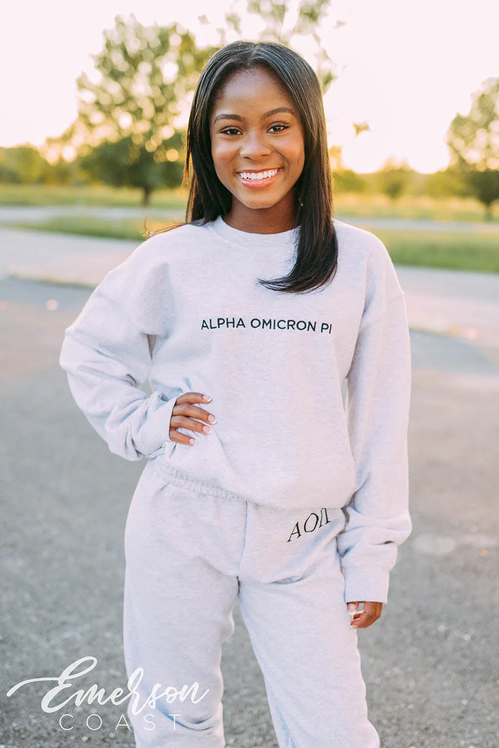 Alpha Omicron Pi PR Simple Sweatpants