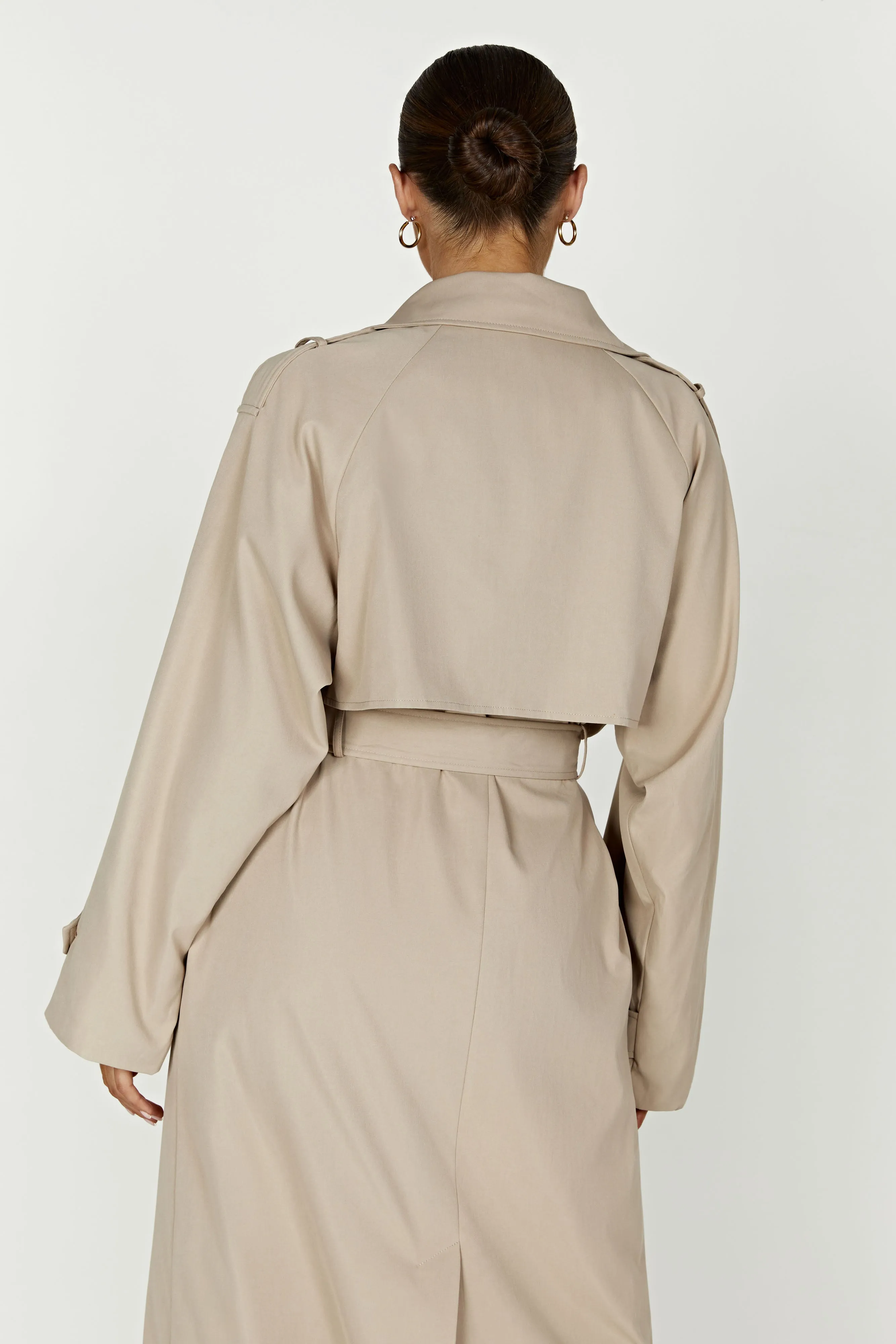 Andreas Oversized Trench Coat - Beige