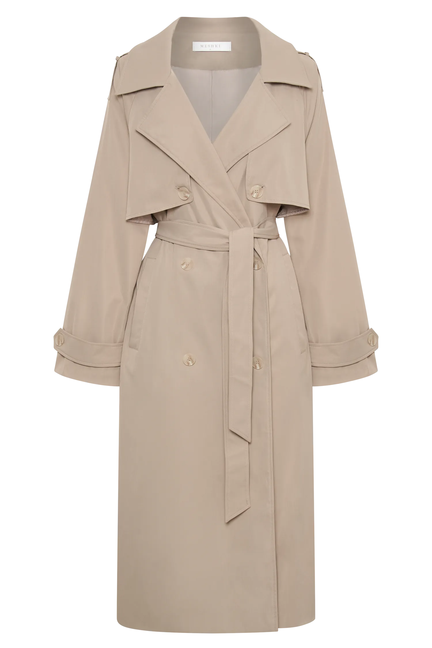 Andreas Oversized Trench Coat - Beige