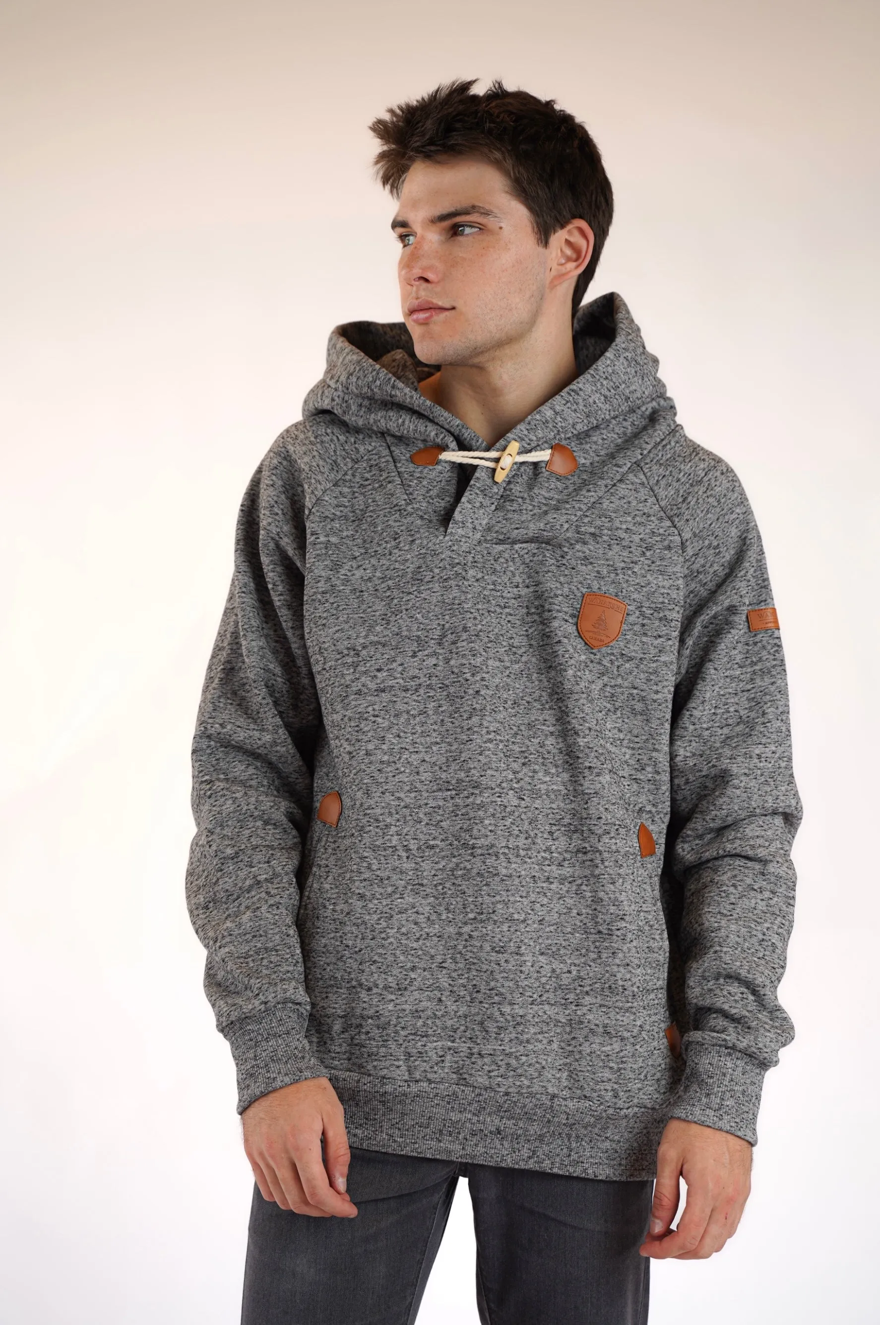 Aron Grey Space Dye Hoodie