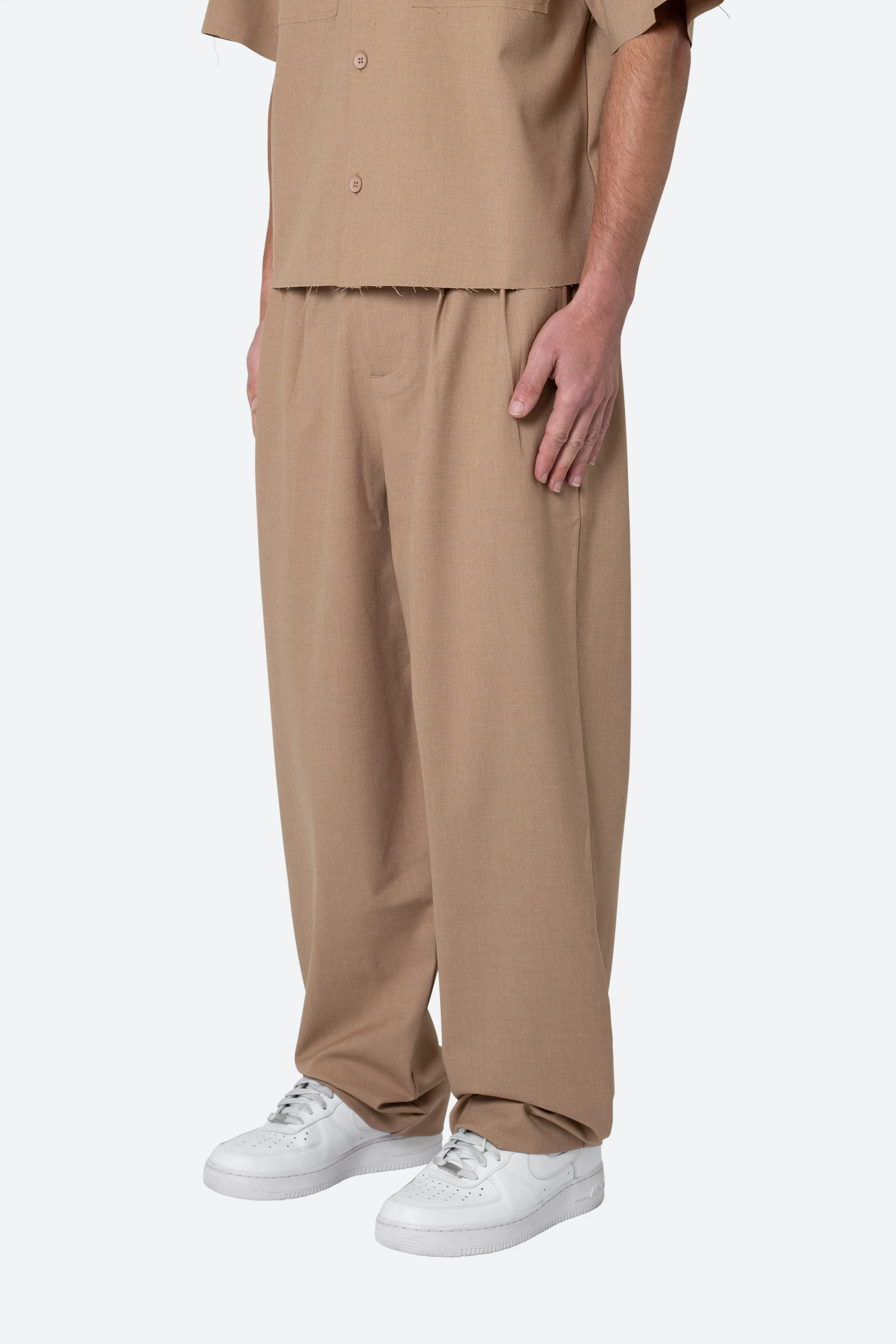 Baggy Trouser Pants - Khaki