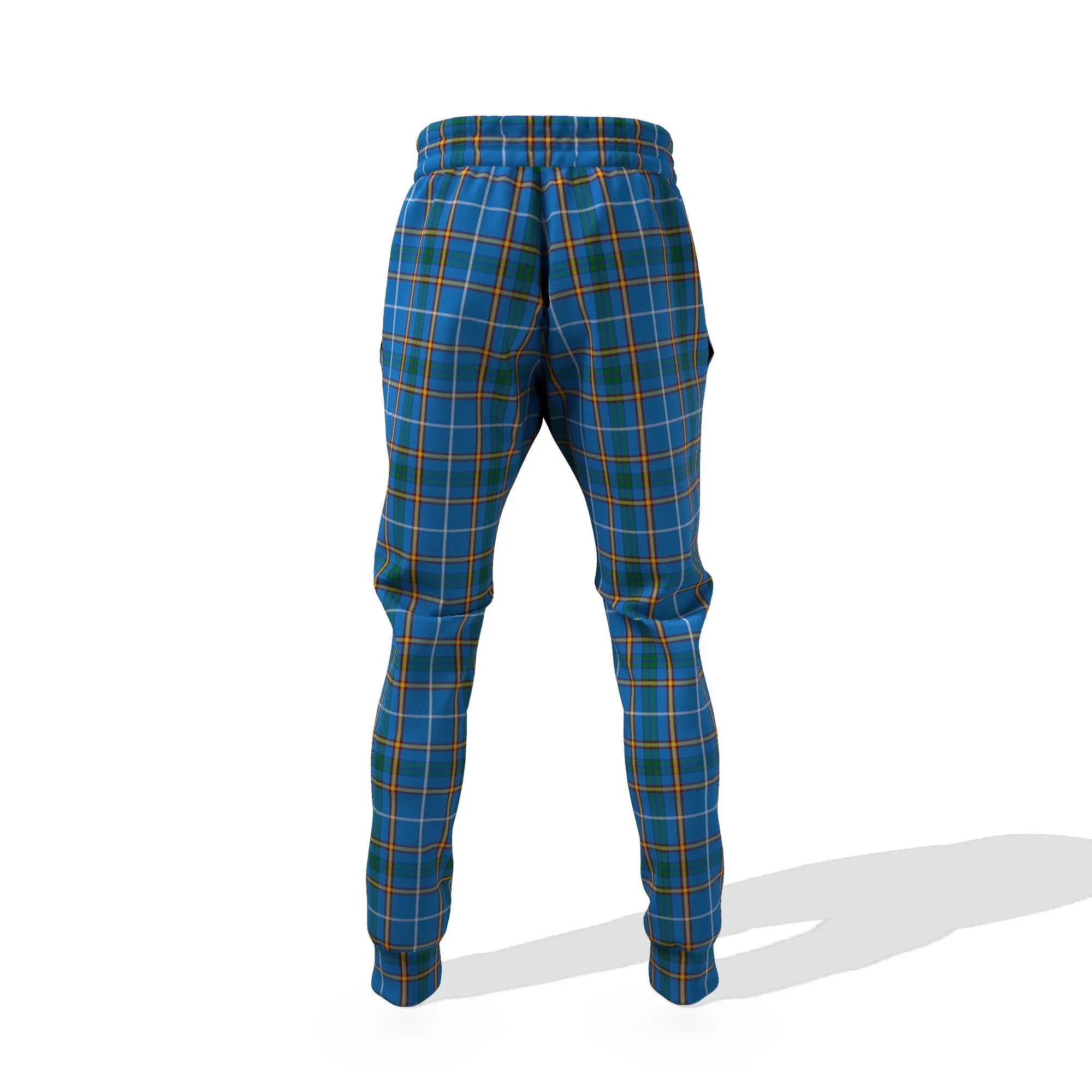 Bain Tartan Joggers Pants with Family Crest