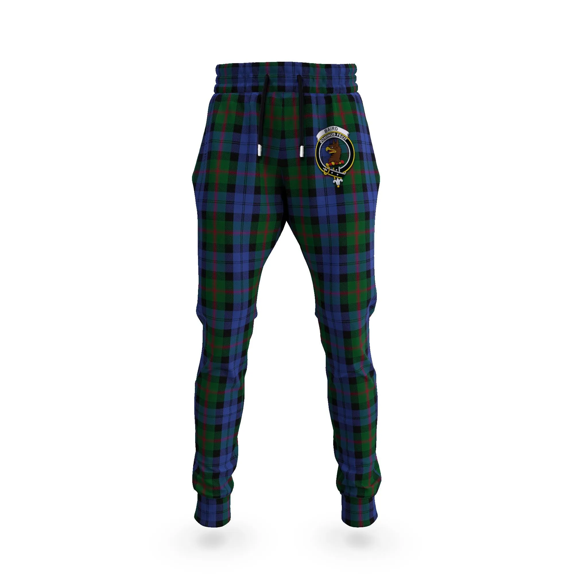 Baird Tartan Joggers Pants with Family Crest