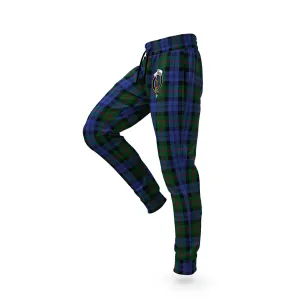 Baird Tartan Joggers Pants with Family Crest