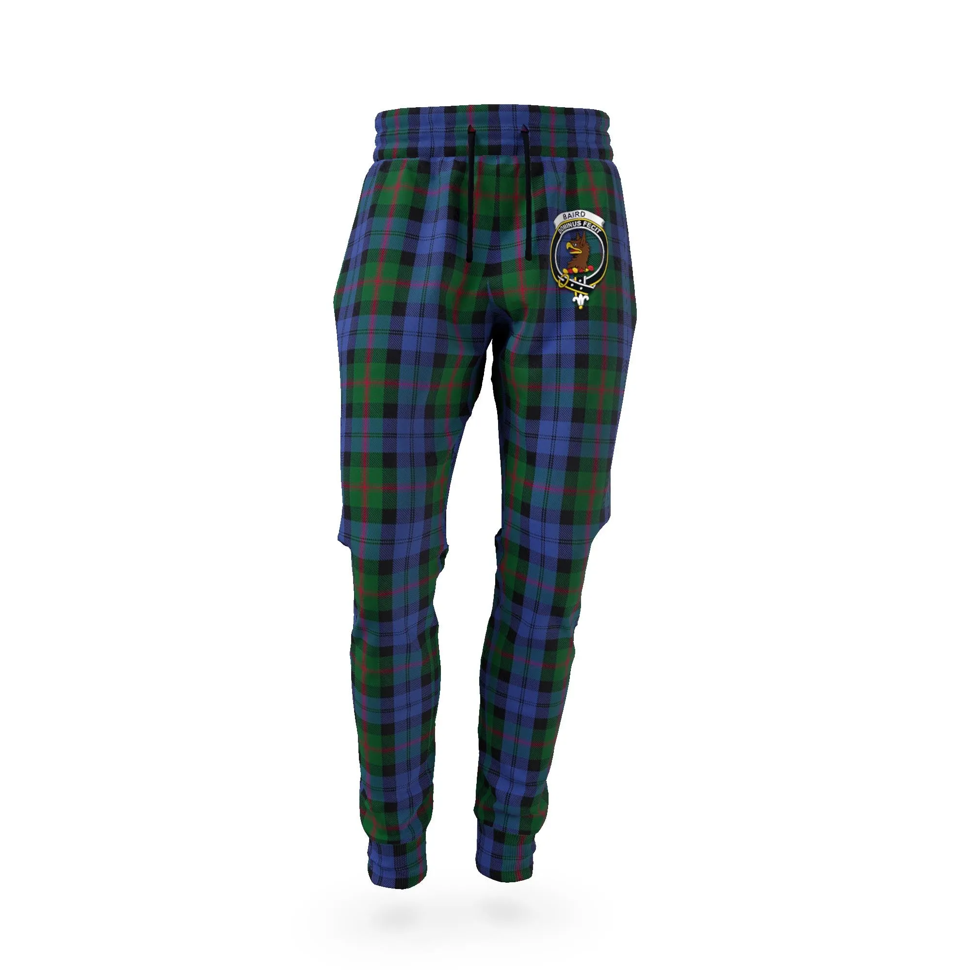 Baird Tartan Joggers Pants with Family Crest