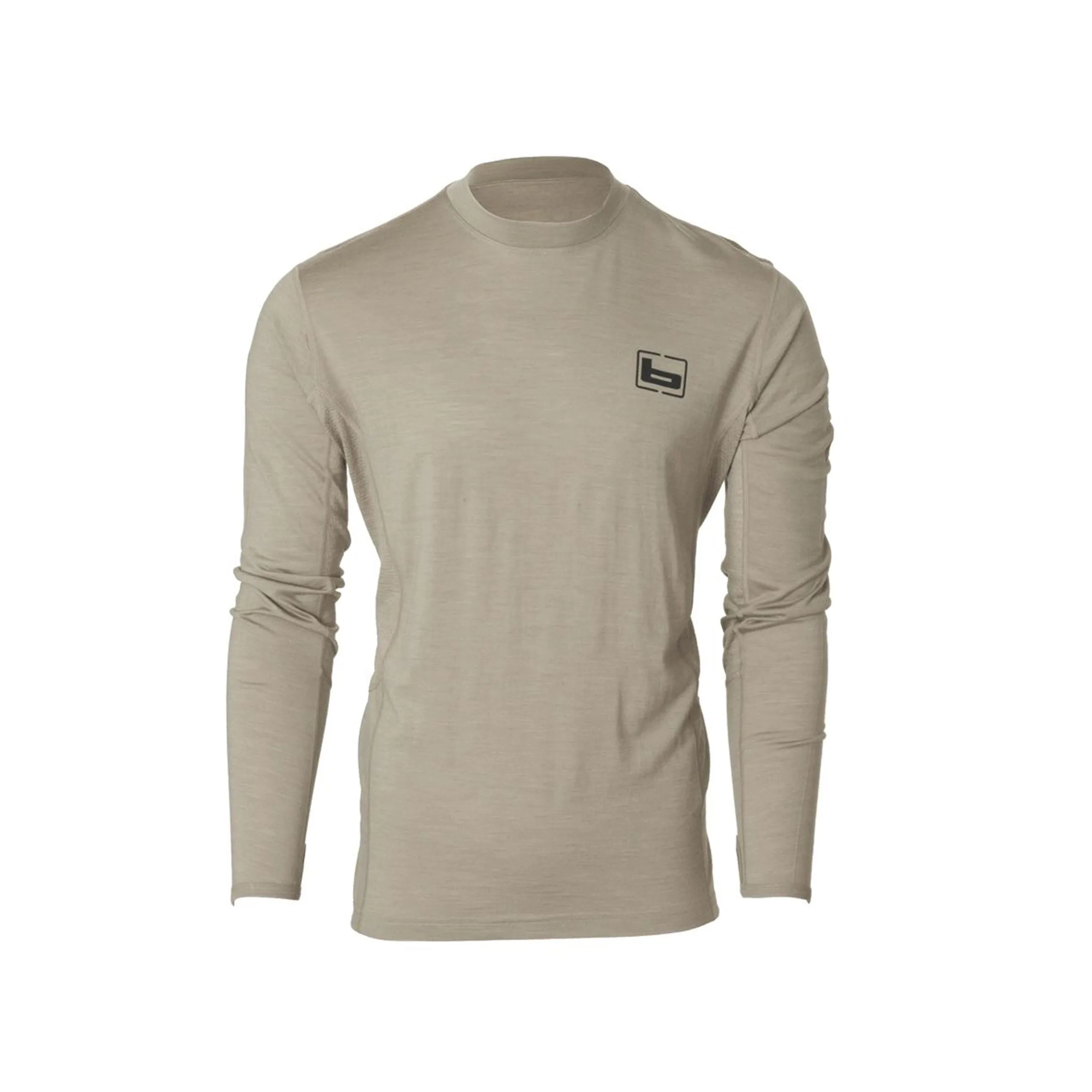 Banded Base Wool Crew Top Long Sleeve 180 Gram