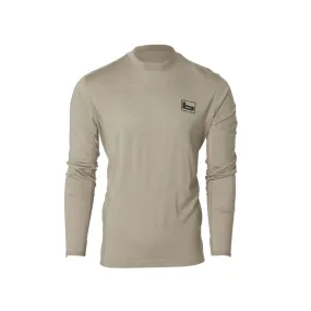 Banded Base Wool Crew Top Long Sleeve 180 Gram