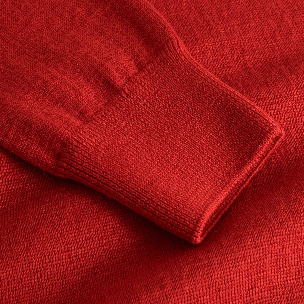 Base Merino Knit L/S Polo - Red