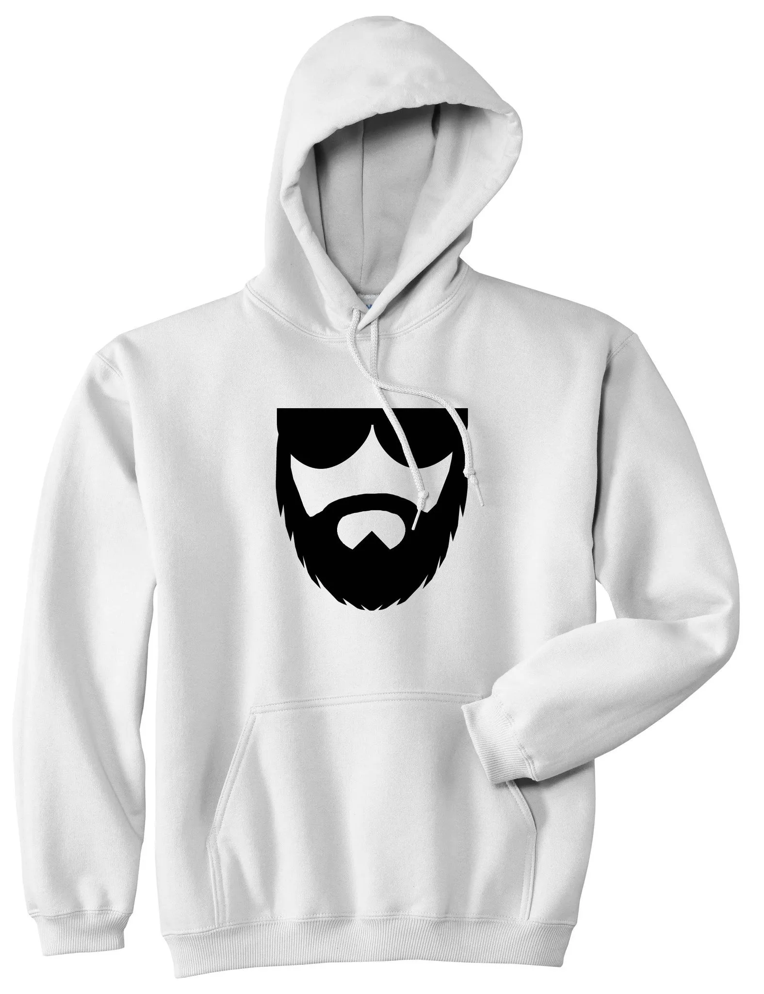 Beard With Glasses Pullover Hoodie