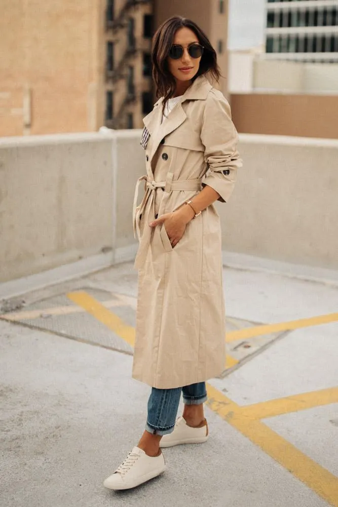 Bedford Trench Coat in Tan