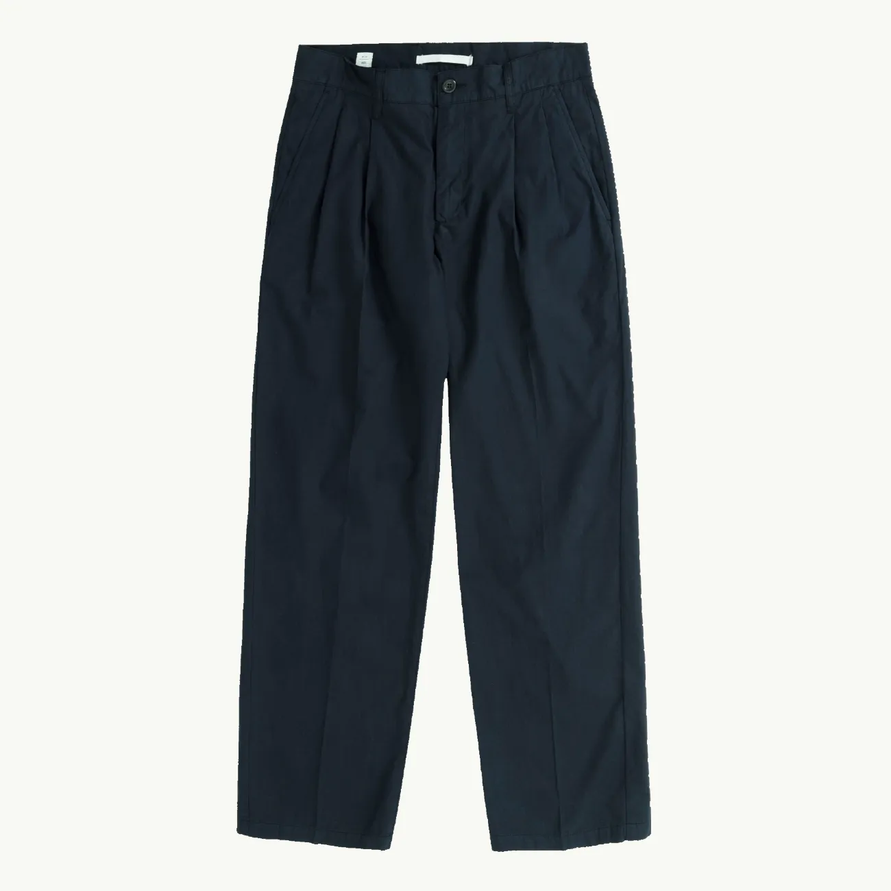 Benn Relaxed Typewriter Pleated Trouser - Dark Navy