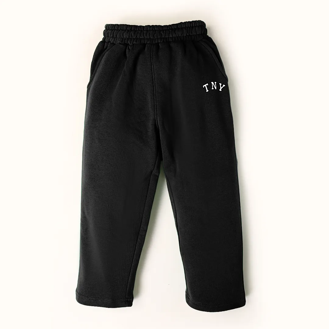 Black Relax Fit Fleece Trouser