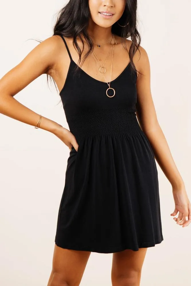 Black Stone Dress Slip