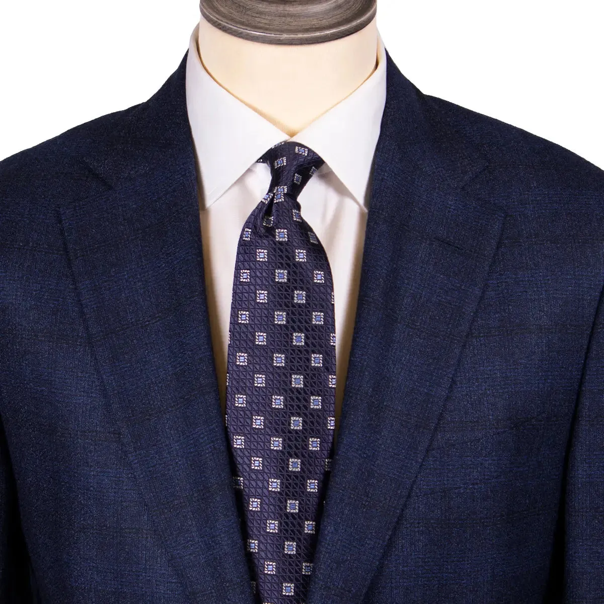 Blue Prince of Wales Check Wool Suit