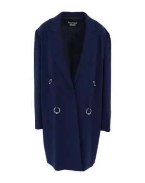 Boutique Moschino Women Overcoat Blue 14 UK