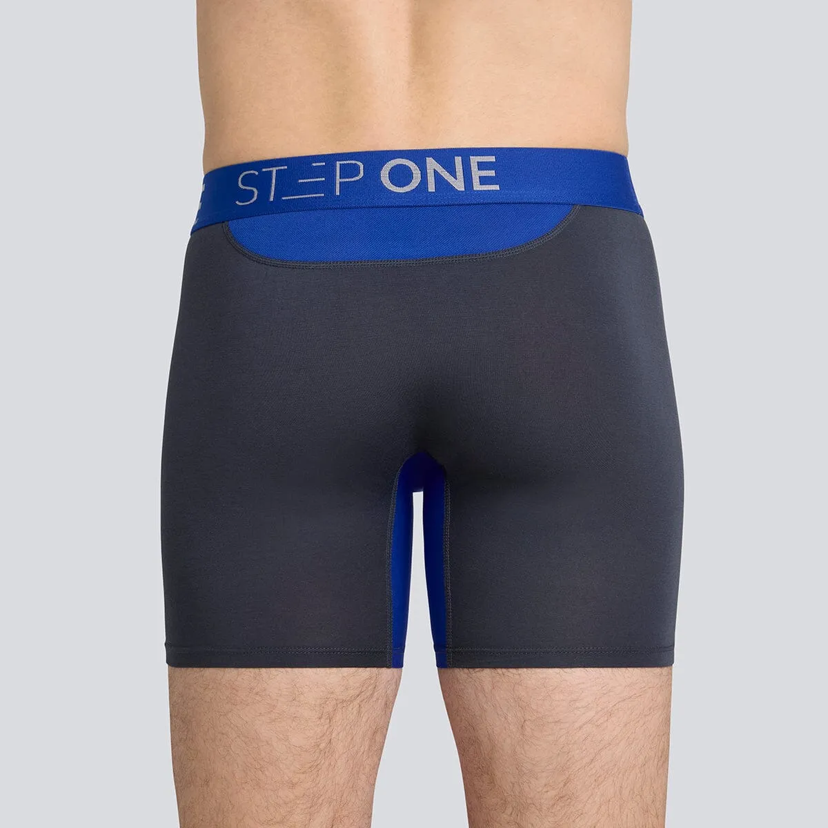 Boxer Brief Fly - Carbon Blue