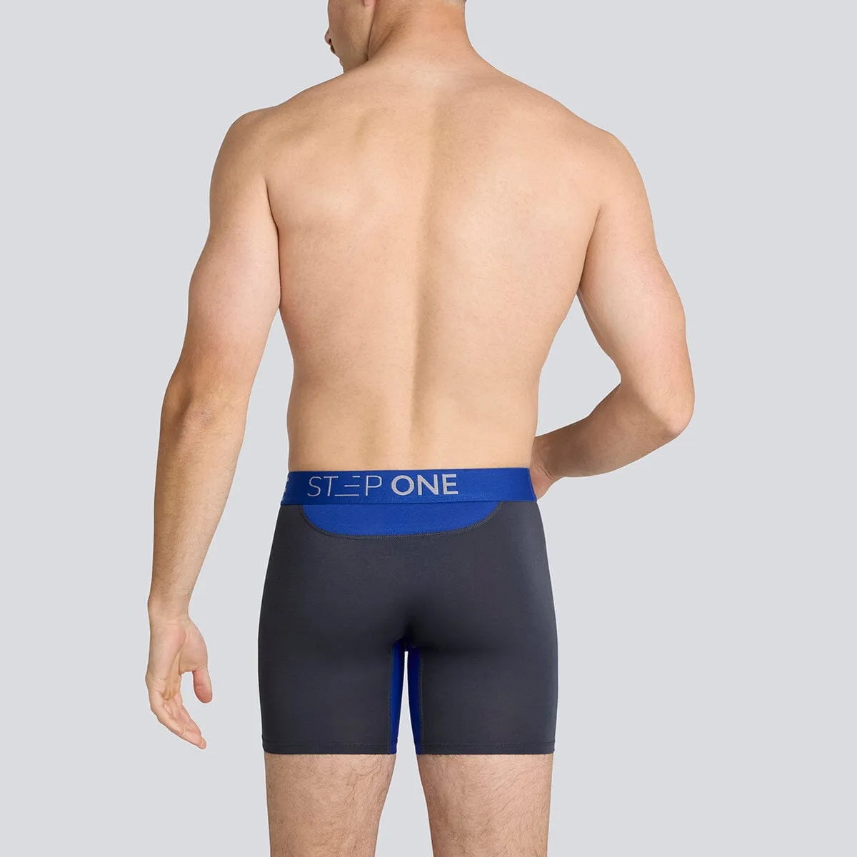 Boxer Brief Fly - Carbon Blue