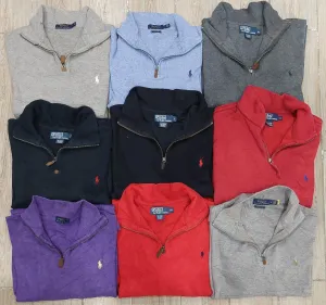 Branded Polo Ralph Lauren Quarter-Zip Sweaters - 10 Pieces