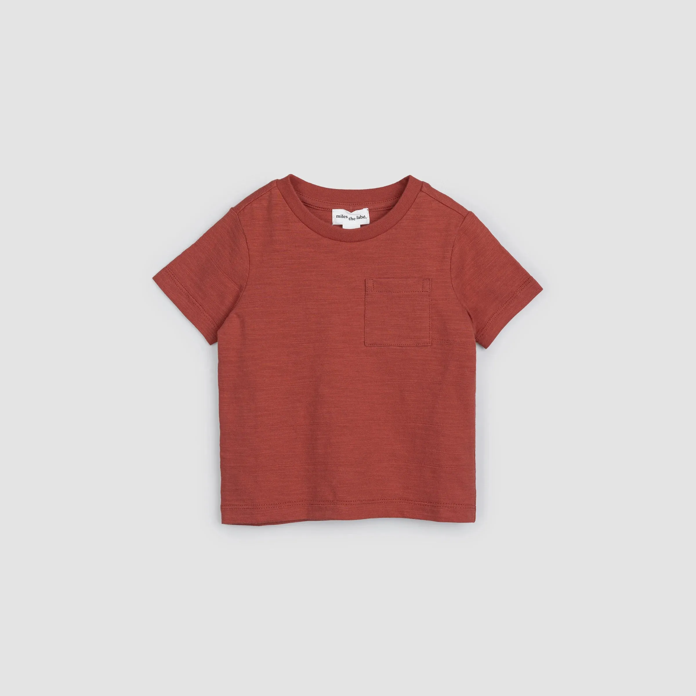 Brick Textured Slub Baby Pocket Tee