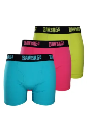 Bright Baws 3-Pack Cotton Boxer Shorts