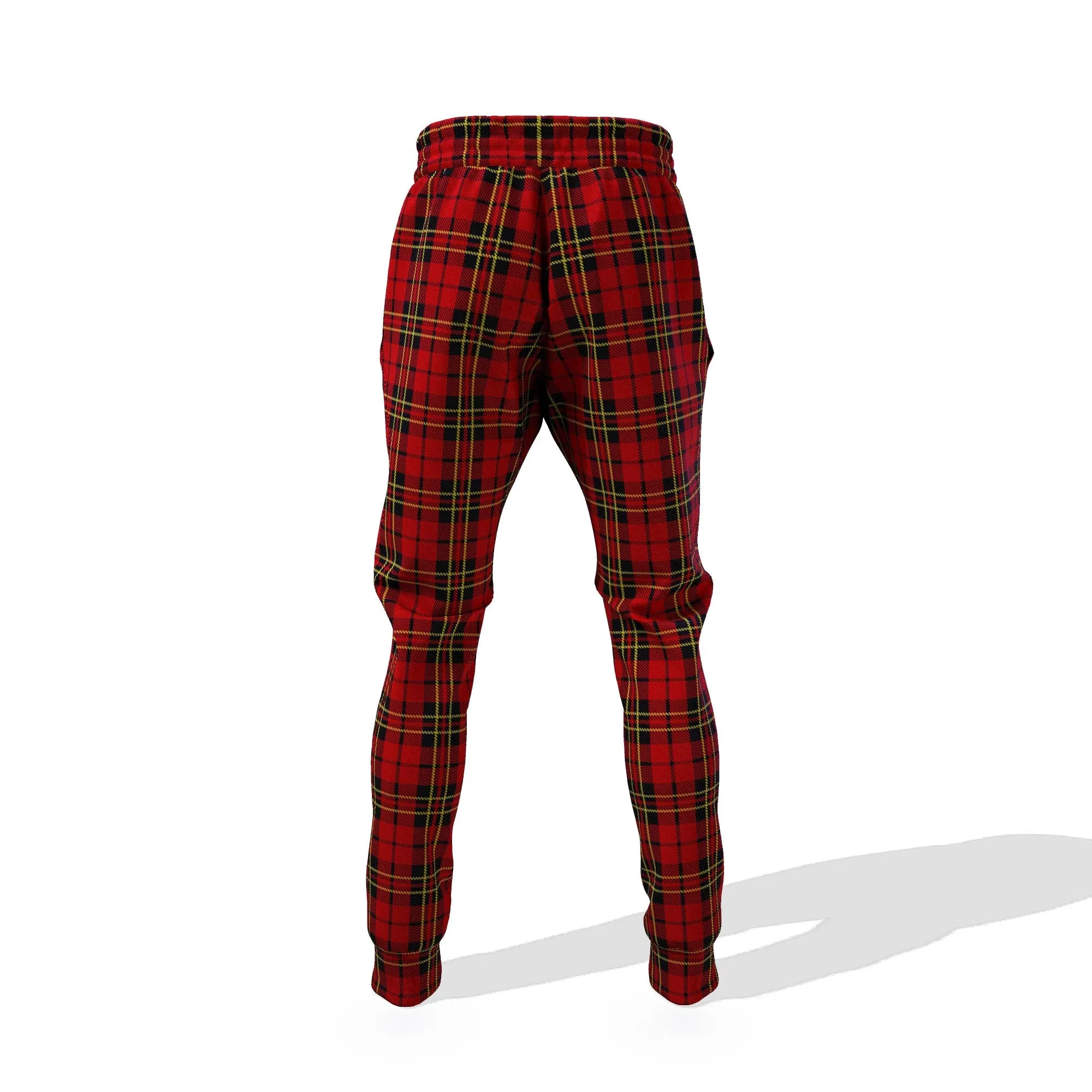 Brodie Tartan Joggers Pants with Family Crest