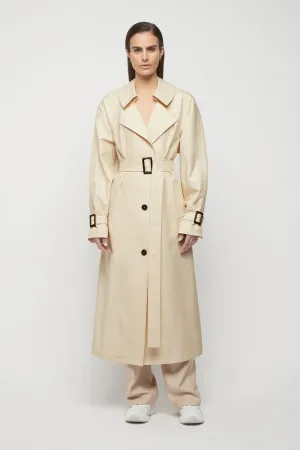 Browne Oversized Trench Coat in Bone