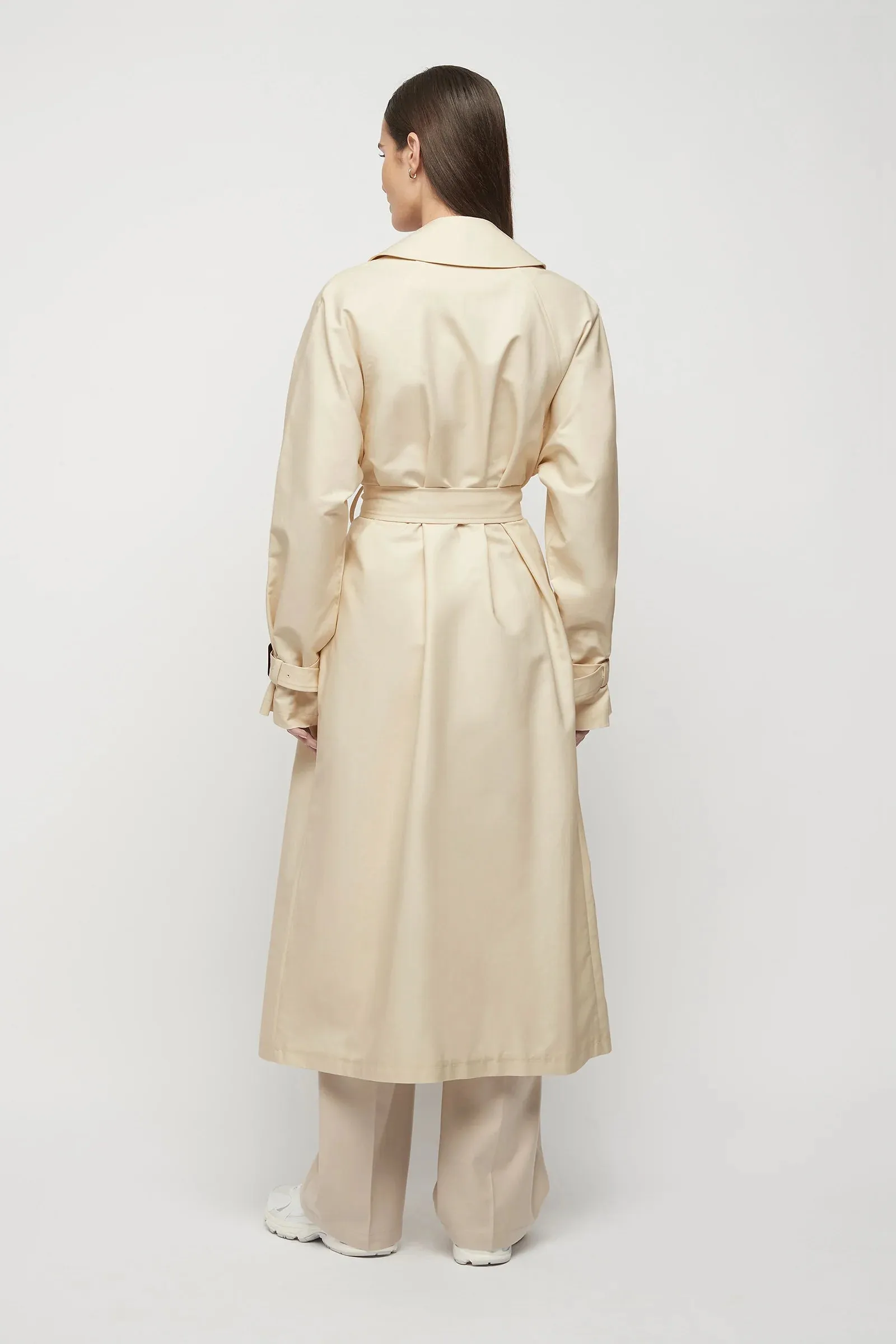 Browne Oversized Trench Coat in Bone