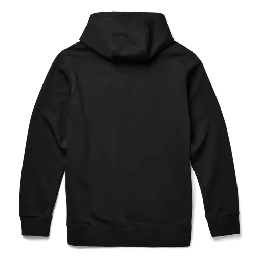 Brushed Fleece Hoodie Pullover Black