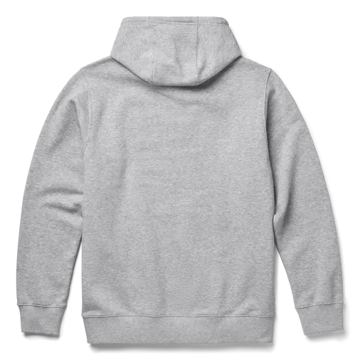 Brushed Fleece Hoodie Pullover Grey