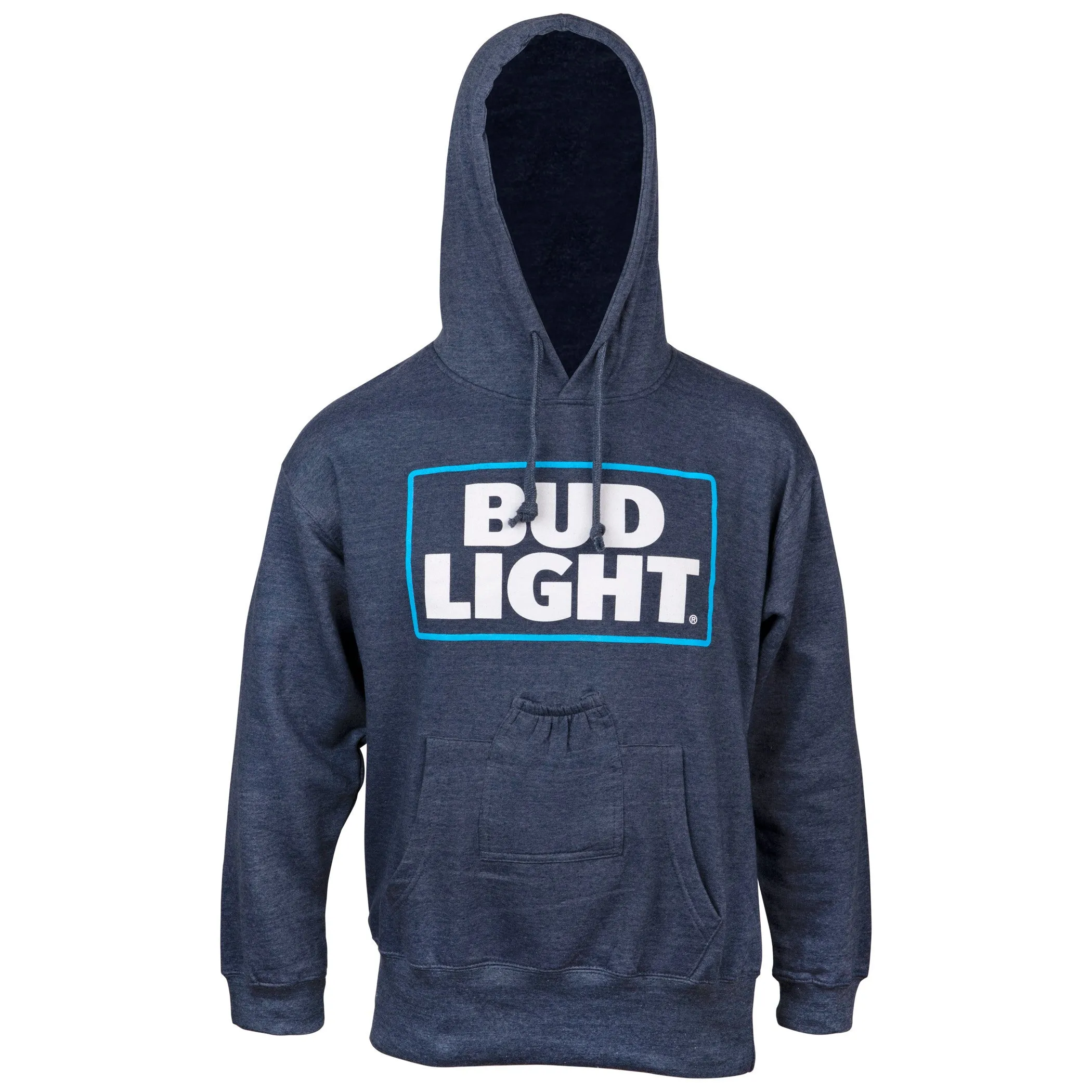 Bud Light Blue Beer Pouch Hoodie