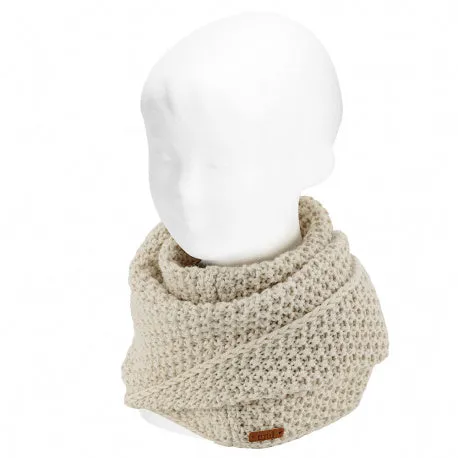 Bulky Stitch Infinity snood scarf | Linen