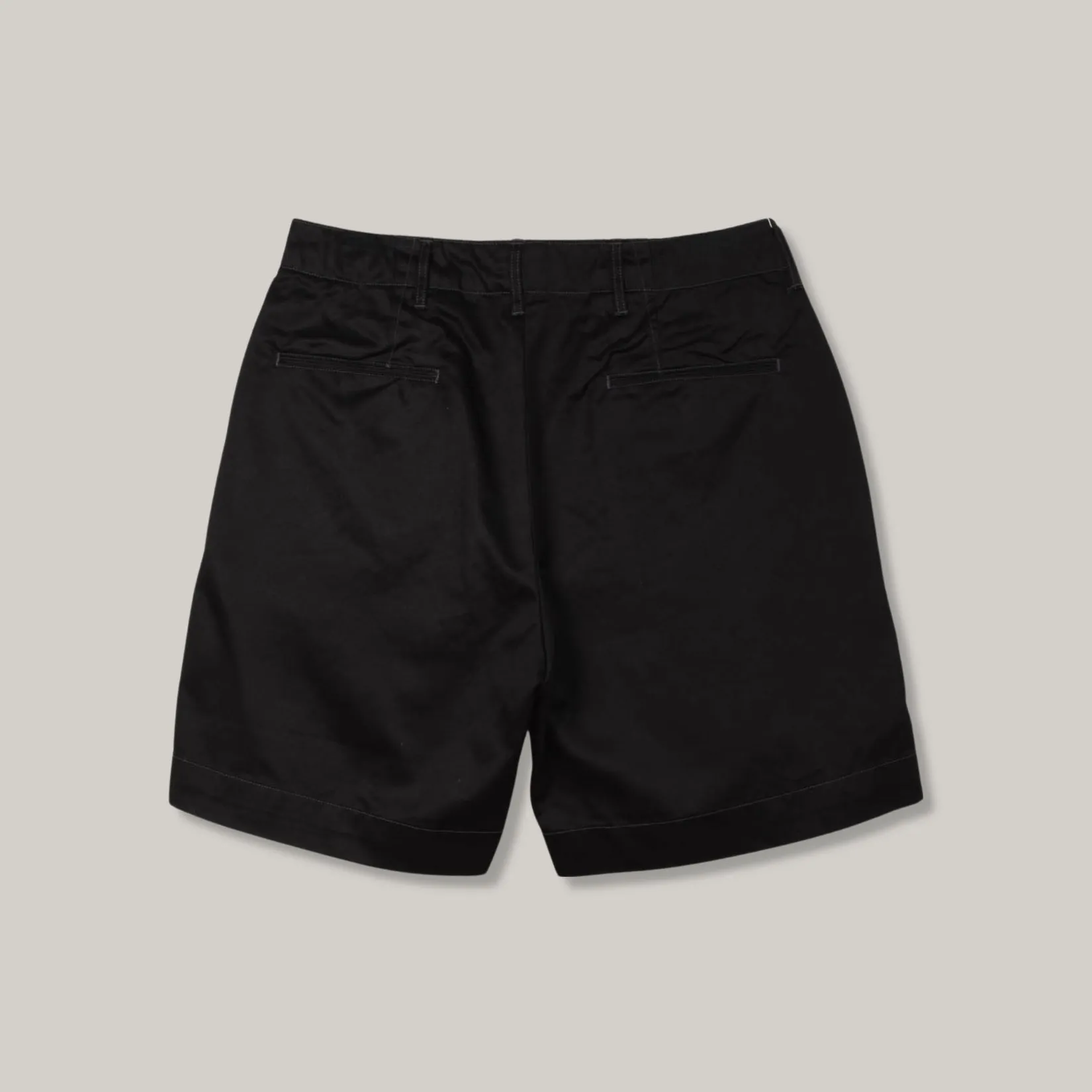 BUZZ RICKSON MILITARY CHINOS 1945 MODEL SHORTS - BLACK