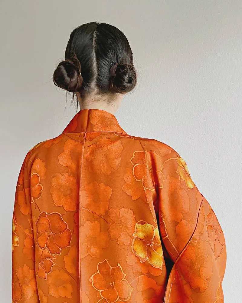 Camellia Bloom Elegance Haori Kimono Jacket