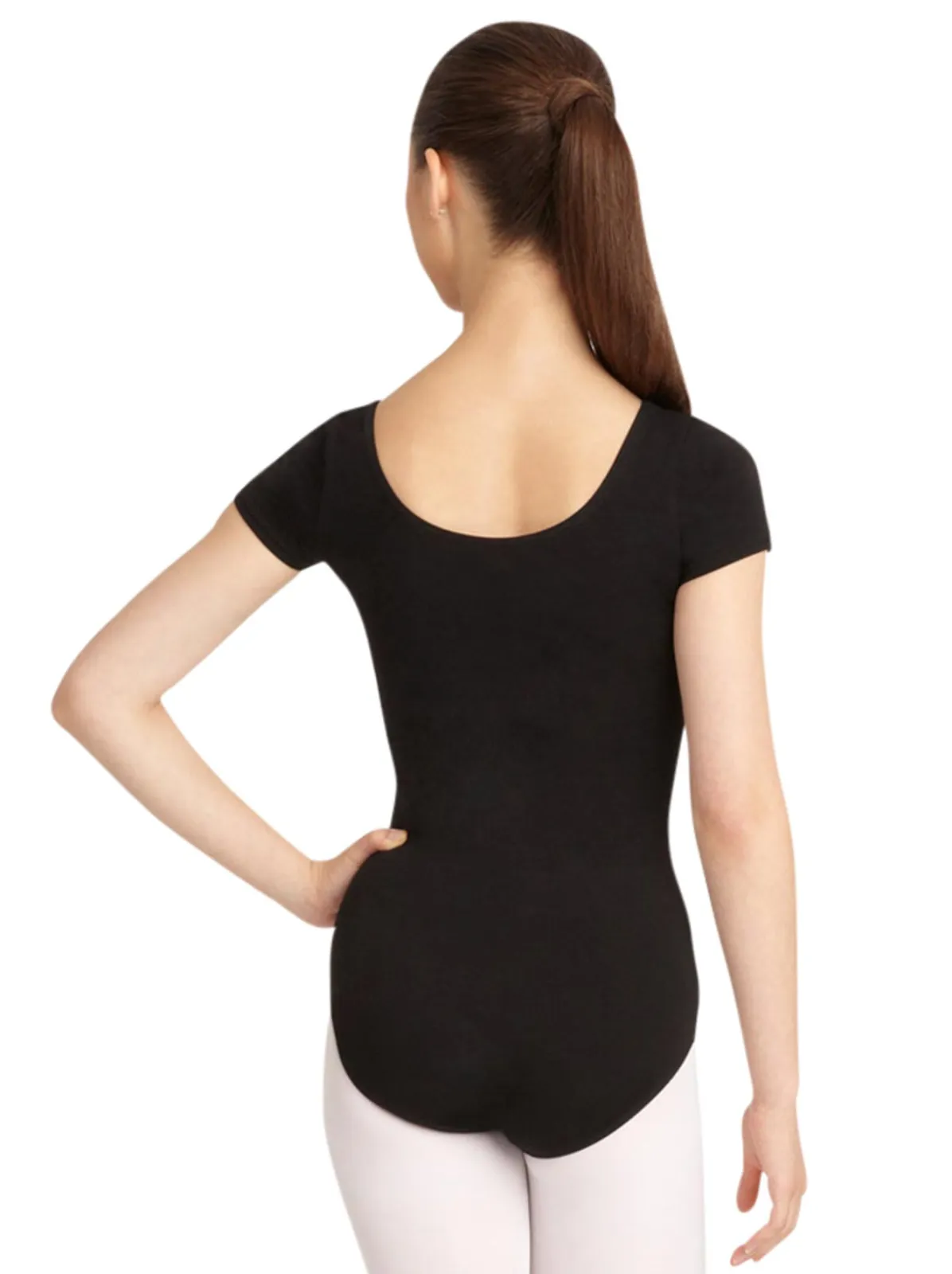 Capezio | Essential Short Sleeve Leotard | Black